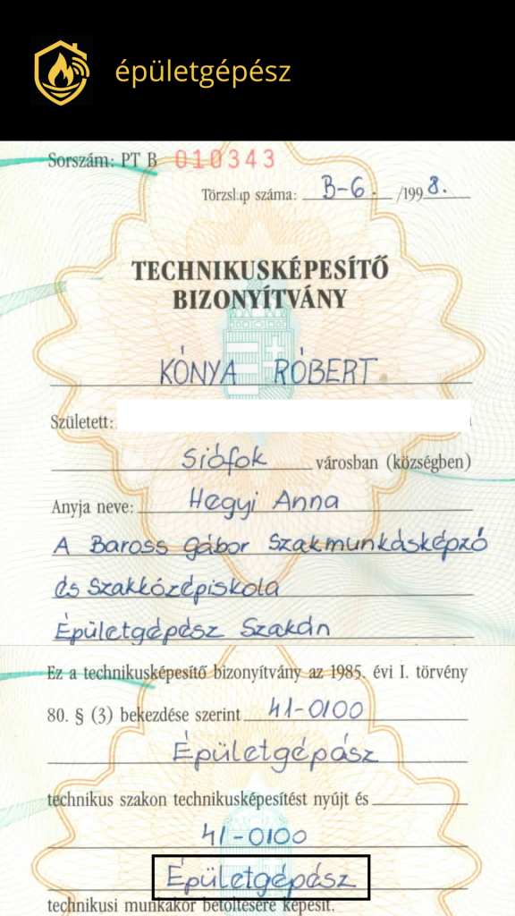 Bizonyítvány 6