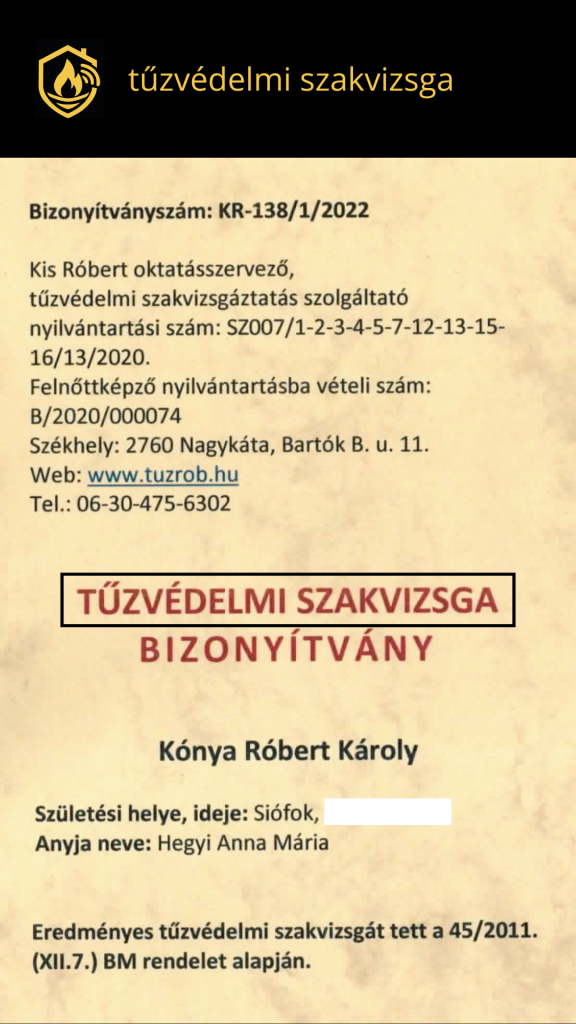 Bizonyítvány 8
